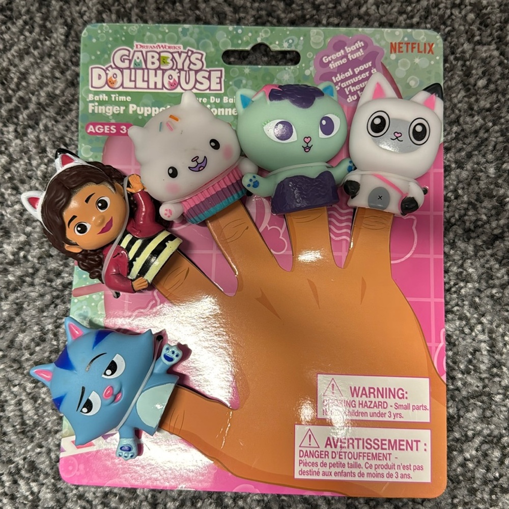 Gabby’s dollhouse finger puppets